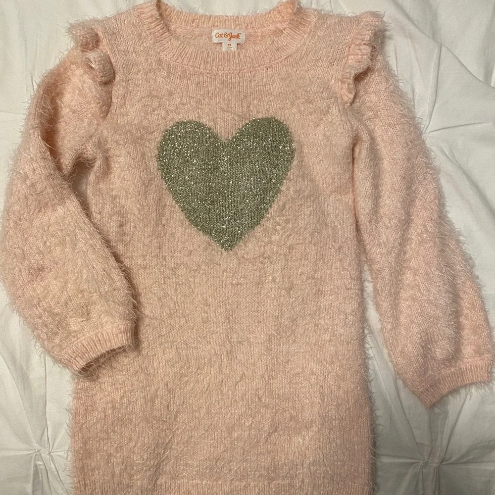 Lot of 2 toddler/little girl dresses/tunics - great with leggings - Picture 5 of 9